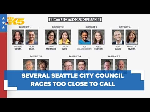 Several Seattle City Council races too close to call still