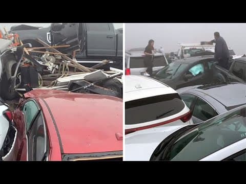 Louisiana State Police hold press conference concerning fatal I-55 pileup