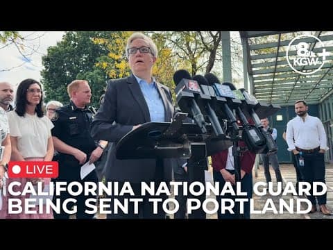 LIVE: Oregon leaders address Trump's mobilization of California National Guard to Portland
