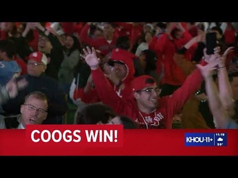 Houston fans celebrate as team advances to finals
