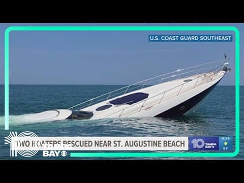 Coast Guard: 2 people rescued from 80-foot yacht off coast of Florida