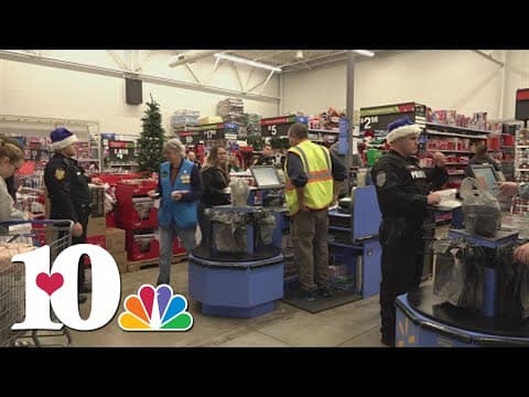 Sevierville police spread holiday cheer during 'shop with a cop' event