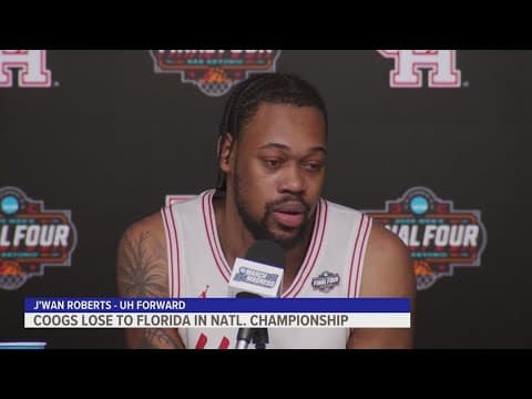 J'Wan Roberts, other Houston players speak after losing to Florida 65-63
