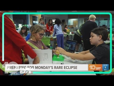 A teacher in the Tampa Bay area is using the solar eclipse for a learning opportunity