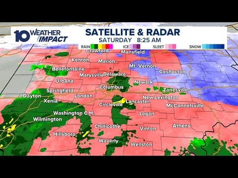 LIVE RADAR: Rain moves into central Ohio Saturday morning