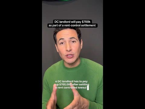 DC landlord will pay $700k as part of a rent control lawsuit settlement