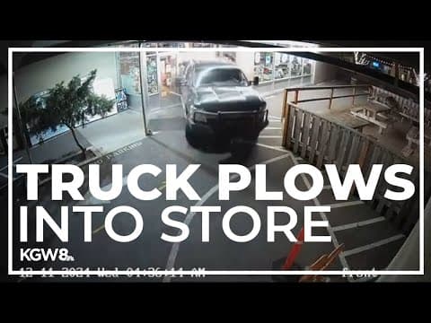 Truck plows into Southwest Portland store in an attempt to steal ATM
