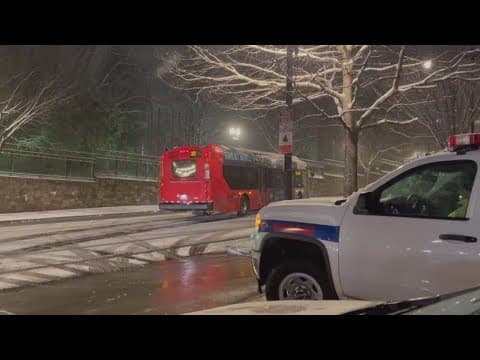 Crews work to treat, clear slick streets