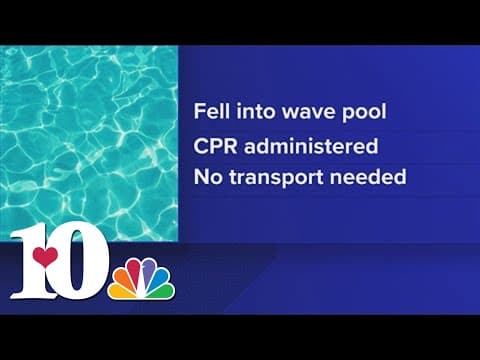 No injuries reported after person falls off tube into wave pool at Dollywood's Splash Country