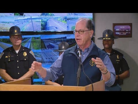 Indiana Gov. Mike Braun reacts to U.S. government shutdown