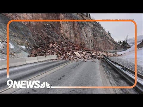 Dillon Dam Road closed due to rockslide