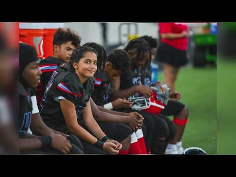 Knoxville teen living out her dream playing football