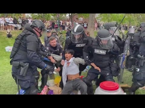 Protest arrests sparks rally on IU campus as protesters call for resignation of IU president