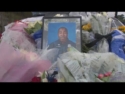 Watch: Family arrives at funeral for fallen DC Police officer Wayne David