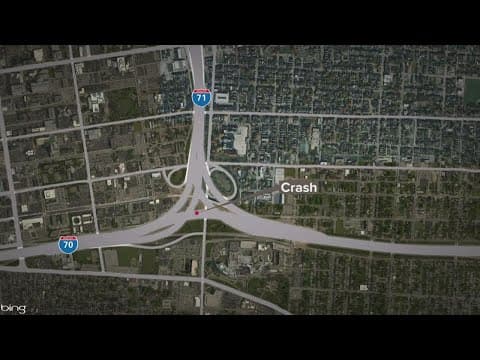 1 dead, 1 injured following crash on ramp from I-71 South to I-70 East near downtown Columbus