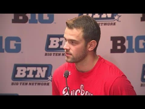 Noah Ruggles postgame interview | Ohio State-Nebraska