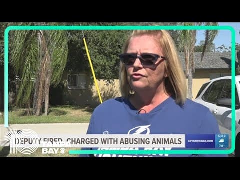Hardee County deputy fired, criminally charged over animal abuse allegations