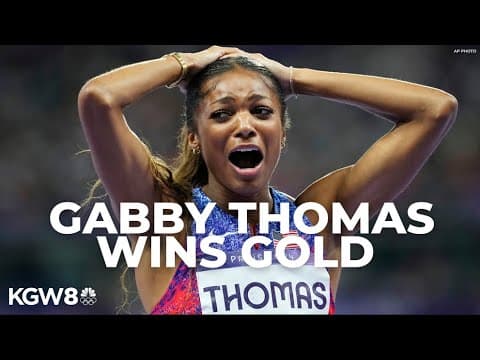Team USA's Gabby Thomas wins gold in women's 200-meter final