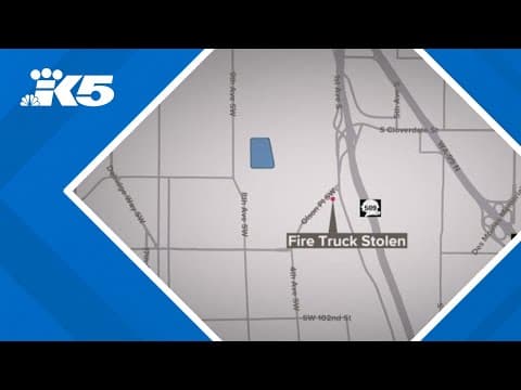 Suspect who stole Seattle fire engine arrested after being unable to deactivate parking brake