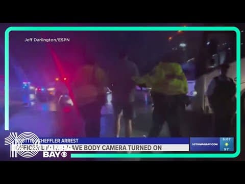 Officer who arrested Scottie Scheffler didn't have body camera turned on