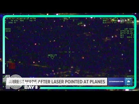 Man pointed laser at commercial flights arriving to TPA, police say