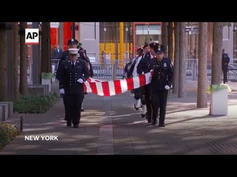 9/11 victims memorialized in New York plaza where the twin towers once stood
