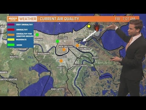 Smoke leaves foul smell, unhealthy air in New Orleans area