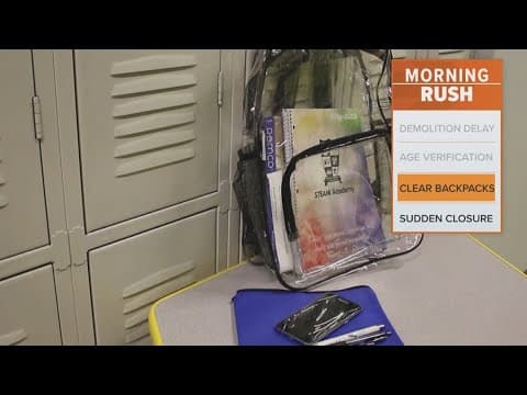Dallas ISD announces it will require clear backpacks again