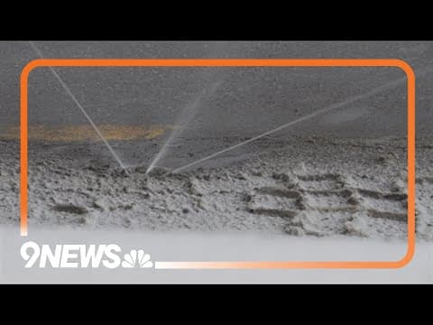 CDOT using automatic deicing sprinklers at the Eisenhower-Johnson tunnels