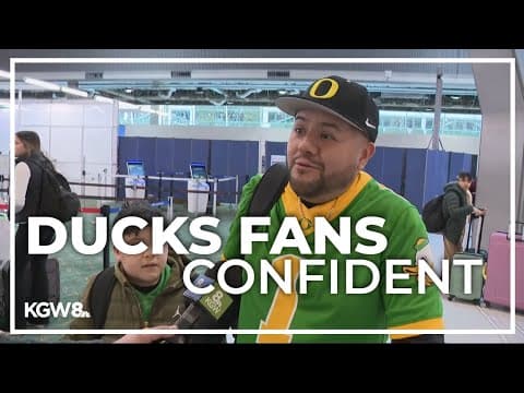 Ducks fans flying to Indy from PDX excited to watch Oregon in Big Ten title game