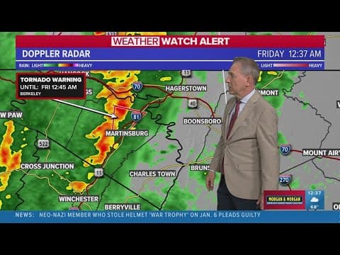 Tornado Warning and Severe Thunderstorm Watch for the DMV