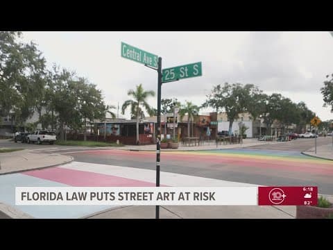 Florida law puts street art on crosswalks at risk