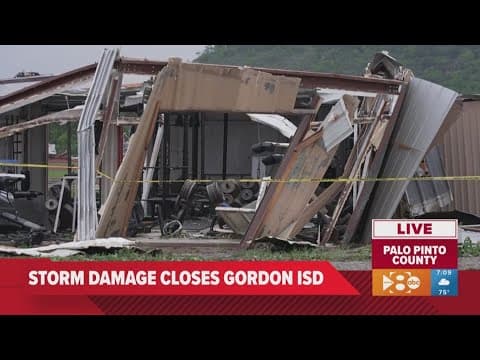 Gordon ISD school facilities were badly damaged in severe storms