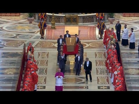 Pope Francis funeral: Coffin carried inside St. Peter's Basilica | Vatican TV