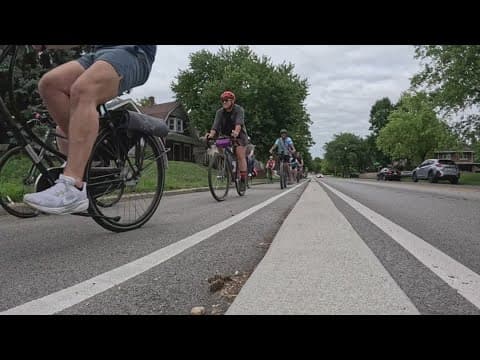 Indianapolis cycling group celebrates changes to downtown streets