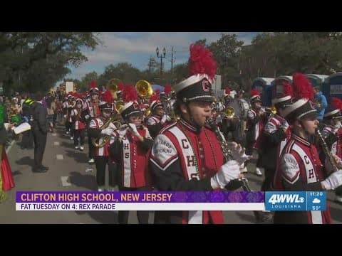 Clifton High School marches with Rex
