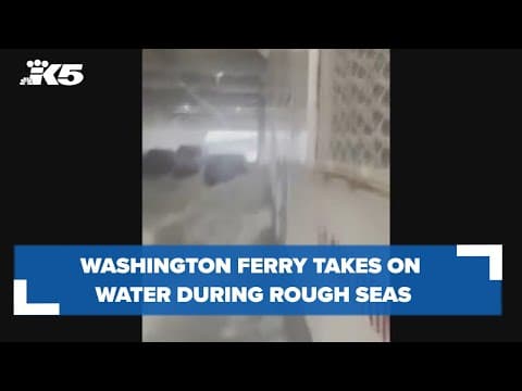 Washington ferry hits some rough seas