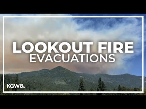 Rapidly-growing wildfire in Lane County prompts evacuations