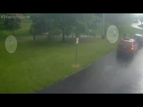 Surveillance video shows moments leading up to shooting of 8-year-old girl at Columbus park