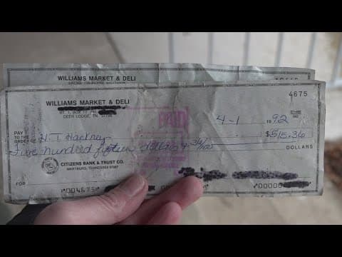 Decades-old checks from Deer Lodge business found in Anderson County
