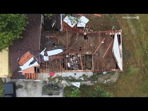 Dozens of buildings damaged by tornado in Jay County