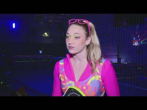 Pickleball in the dark in Arlington