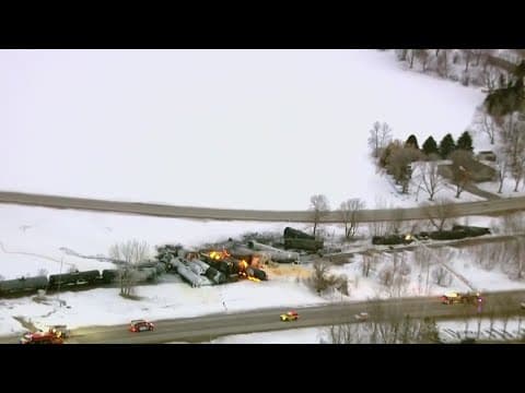 Train carrying hazardous material derails in Minnesota