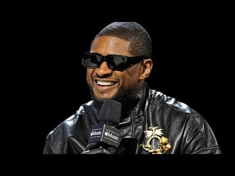 Usher confirms he'll have company onstage during Super Bowl halftime