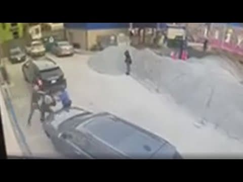 DC man fights off 3 carjackers at gas station, video shows