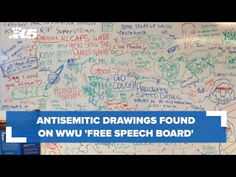 Antisemitic drawings found on 'free speech board' at WWU
