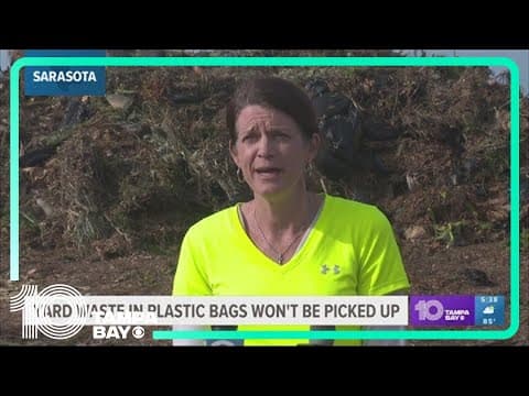 Sarasota County to stop taking yard waste in plastic bags