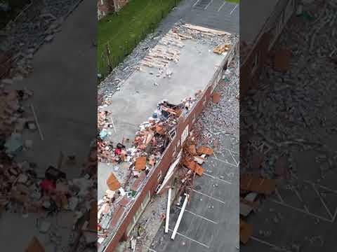 Aftermath of storm in NW Ohio; possible tornadoes reported #shorts