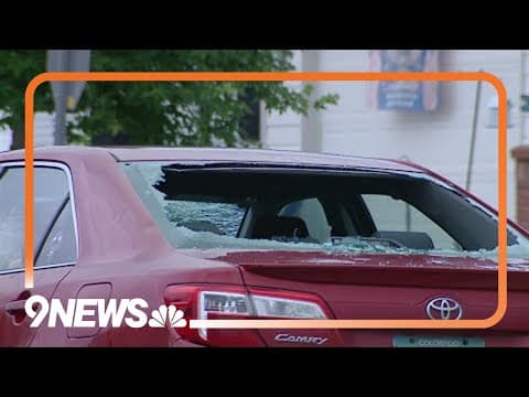 Heavy wind, rain and hail blow through, affecting the drive home