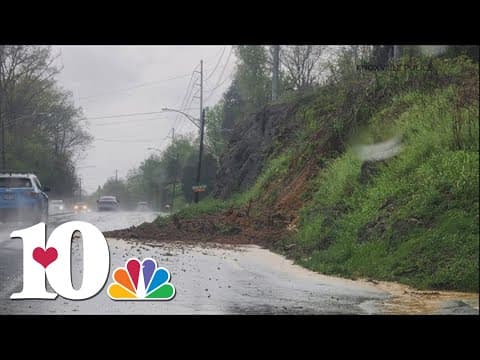 Hill collapses on Chapman Highway